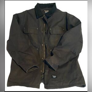 WALLS Barn Chore Jacket Men’s Black Duck Canvas Insulated Blizzard Pruf Size XL